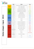 Calendrier Stages Ligue 2014