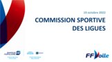 Document de pr&eacute;sentation de la Commission Sportive des Ligues 19-10-2022