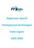 R&egrave;glement sportif Championnat de Bretagne Voile L&eacute;g&egrave;re 2025-2026