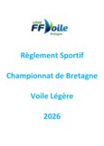 Règlement sportif Championnat de Bretagne Voile Légère 2025-2026